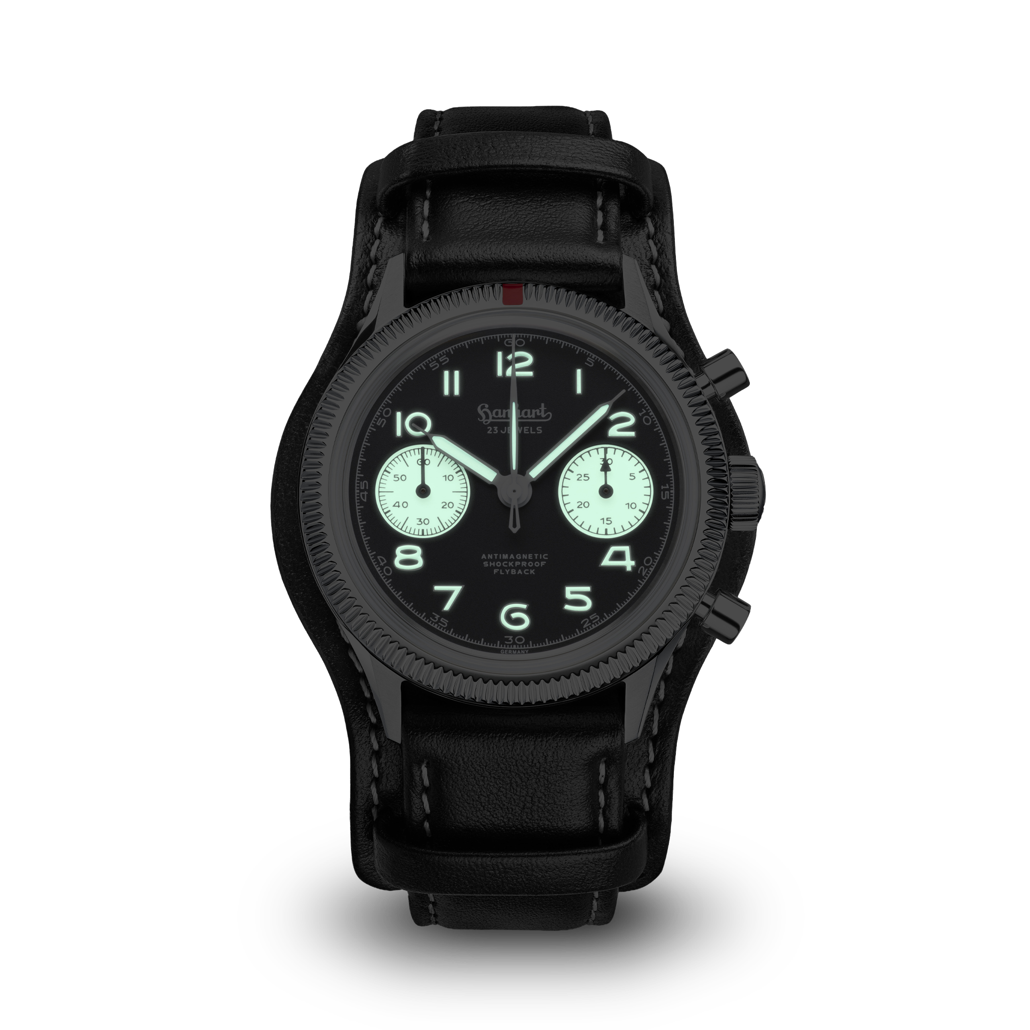 PIONEER 417 ES 1954 Flyback Reverse Panda 39mm